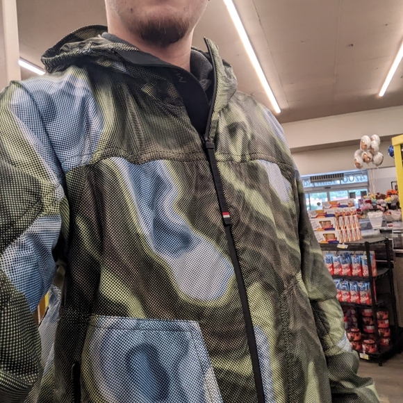 Moncler rain jacket medium unisex Peyrus Printed Technical Jacket - Picture 5 of 7